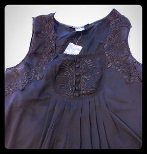 18W Denim 24/7 layered sleeveless top